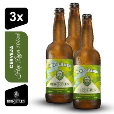 Imagem de Cerveja Hop Lager Berggren 500ml Kit 3 unidades - Cervejaria Berggren