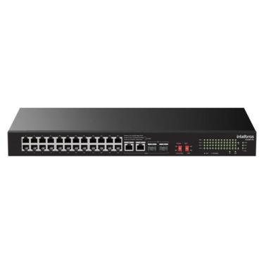 Imagem de Switch Não Gerenciável Intelbras PoE S1126F-PA, 24 portas Fast Etherne