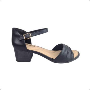 Imagem de Sandalia Social Comfortflex calcanhar fechado 56304, 36, Plus preto