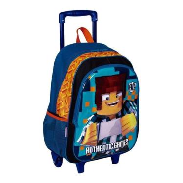 Imagem de Mochila Rodinhas 3D Authentic Games Meninos Escolar Infantil - Sestini