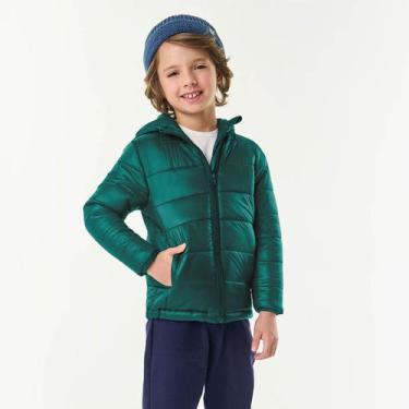 Imagem de Jaqueta Infantil Menino Casaco Inverno Grossa Trick Nick, Verde, 2