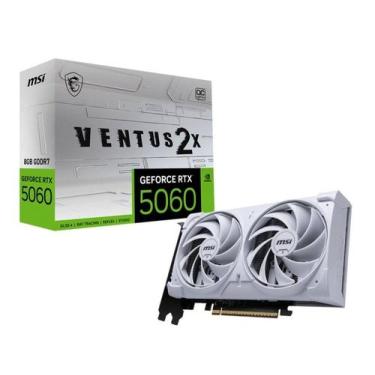 Imagem de Placa Video MSI Geforce RTX 5060 Ventus OC White 2X 8GB 128