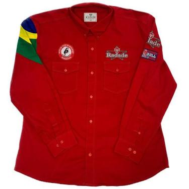 Imagem de Camisa Radade Barretos Country Bordada Lancamento, Vermelho, GG