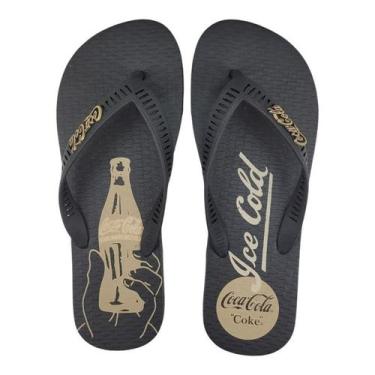 Imagem de Chinelo Coca-Cola Shoes Bottle Cold Masculino Adulto Ref. CC4701, 42, 