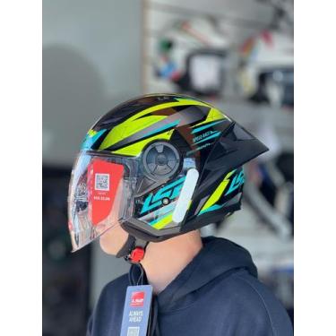 Imagem de Capacete Lançamento Ls2 AIRFLOW II OF616 S DRAZE - ABERTO, PRETO E VER