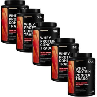 Imagem de Kit 5X Whey Protein Concentrado - 900g Baunilha - Dux Nutrition