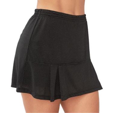 Imagem de Short Saia Fitness Delrio 690122 Esportivo Corrida Tênis Secagem Rápid