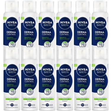 Imagem de Kit Desodorante Aerosol Nivea Sensitive Protect For Men 150ml - 12 uni