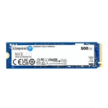 Imagem de SSD Kingston NV3 500GB M.2 2280 Pcie Nvme Leitura Até 6000 MB-s Gravação 5000 MB-s SNV3S-500G