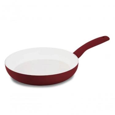 Imagem de Frigideira Cerâmica Antiaderente com Revestimento Cerâmico 26CM Cabo Silicone Vermelha Hercules