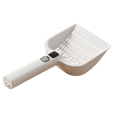 Imagem de Coletor de Fezes para Gatos Braslu BSL3912 com Peneira Desodorizante Anti Odor Branco 1 Unidade