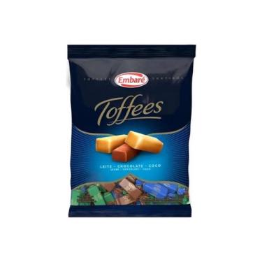 Imagem de Bala Caramelos Toffees Sortida Embaré Pacote 600g
