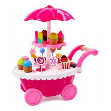 Imagem de Brinquedo Carrinho de Sorvete com Luz e Som Ice Cream Candy Cart