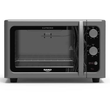 Imagem de Forno de Bancada Elétrico de Mesa Dako Supreme Titanium 44L com Grill Dourador Titânio 220V