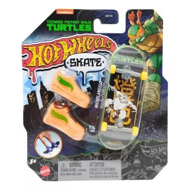Imagem de Skate De Dedo Hot Wheels Fingerboard Tartarugas Ninja Mattel, MICHELAN