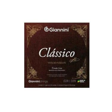 Imagem de Encordoamento Giannini Clássico P/violão Nylon 65/35 Prateado Leve Gen