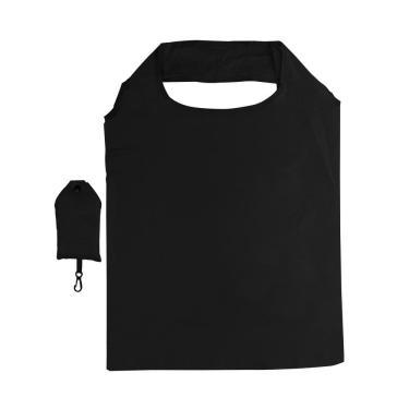 Imagem de Sacola Dobrável Lyor de Poliéster Preta 58cm x 38cm