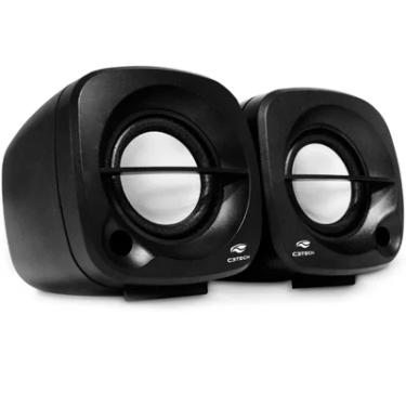 Imagem de Caixa de Som Portátil C3Tech Sp-303bk, 3W, Speaker 2.0, P2 3,5mm, Preto