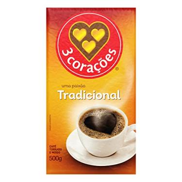 Imagem de 3 Corações Café Torrado E Moído Tradicional 500G Vácuo