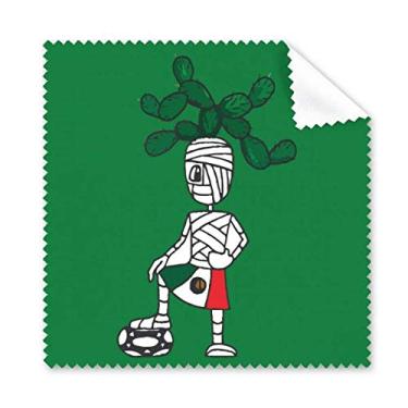 Imagem de Cacto Mexican Cactus Hair Mamãe Futebol Pano de limpeza para limpeza de telefone, 5 peças