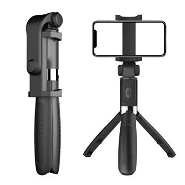 Imagem de Tripé da vara de Selfie, vara extensível de Bluetooth Selfie