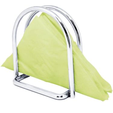 Imagem de Suporte Porta Guardanapo Papel De Mesa Arco Aço Cromado