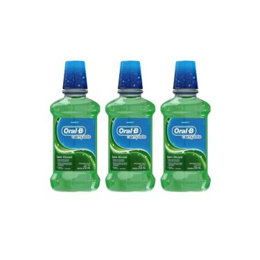Imagem de Kit com 3 Antisséptico Bucal Oral-B Complete Hortelã