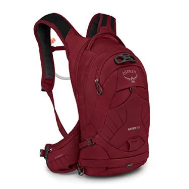 Imagem de Osprey Raven 10 Bike Hydration Backpack with Hydraulics Reservoir, Claret Red