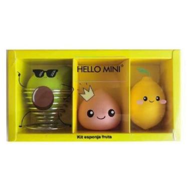 Imagem de Kit Esponja Frutas P/ Maquiagem Hello Mini - Hello Mini