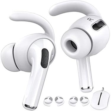Imagem de Silicone Auriculares Pads iPhone AirPods Pro Ear Earhooks (Branco ((3 Pares Tamanho único)))