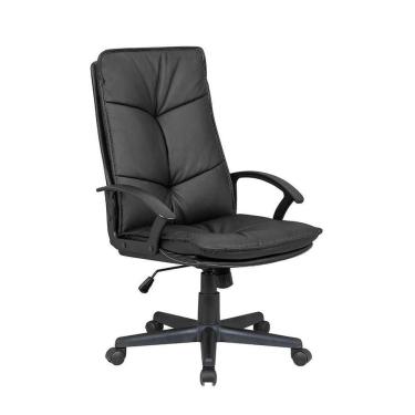 Imagem de cadeira de escritório presidente giratória com relax pérola preta