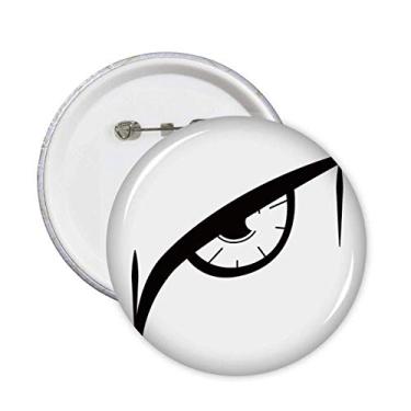 Imagem de Decoração de olho vetorial preto padrão pinos crachá botão emblema acessório decoração 5 peças