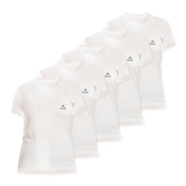 Imagem de Kit 5 Camisetas Dry Basic Ss Muvin Feminina - Proteção Solar Fps50 - M