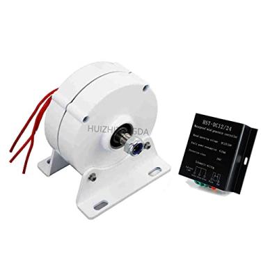 Imagem de Gerador de ímã permanente de 8000W 12V 24V 48V, Baixo RPM 3 Fase AC Alternador sem engrenagens com controlador de carga para turbina de água eólica Motor diesel,24v