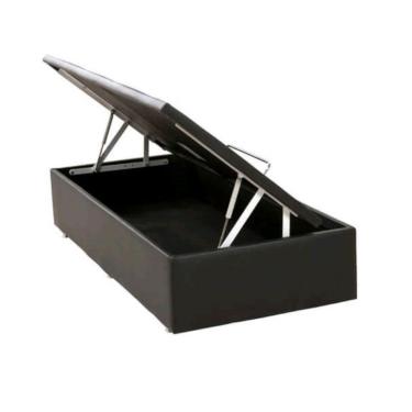 Imagem de Base para Cama Box Solteiro Physical ll com Baú (39x88x188) Preta