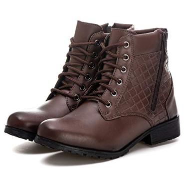 Imagem de Botinha Feminina Saltinho Ziper Cano Médio