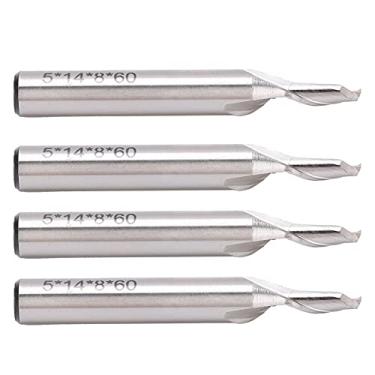 Imagem de Broca de fresagem 5pcs, broca de gravura de aço com diâmetro de haste de 8 mm Cortador de fresagem para ferramenta de gravura