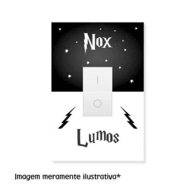 Imagem de Adesivo Interruptor Lumos Nox - Lojinha Da Luc