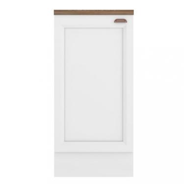 Imagem de Balcão com Tampo 1 Porta 41cm Unna Poliman - Branco