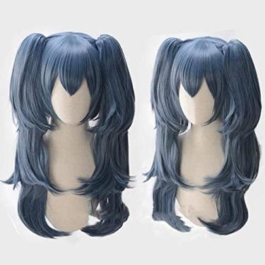 Imagem de Jsmhh Anime japonês Tokyo Ghoul Re Yonebayashi Saiko Peruca azul para cosplay rabo de cavalo Halloween