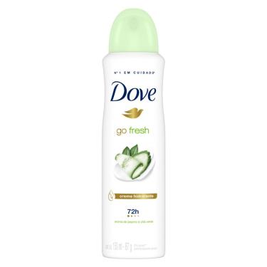 Imagem de Desodorante Dove Go Fresh Pepino e Chá Verde Aerossol Antitranspirante com 150ml 150ml