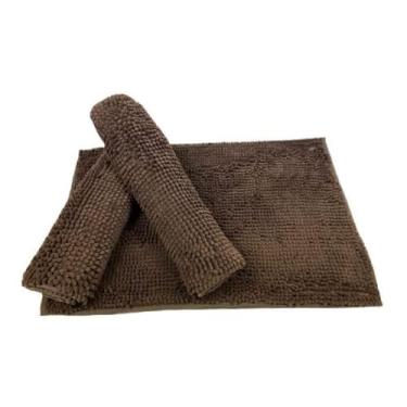 Imagem de Tapete De Banheiro Antiderrapante Bolinha Microfibra