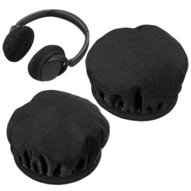 Imagem de Capas para almofadas de fone de ouvido, capas de tecido para fones de ouvido | Protetores de capa de fone de ouvido de tecido,Fácil de substituir capas de fone de ouvido de tecido Besreey
