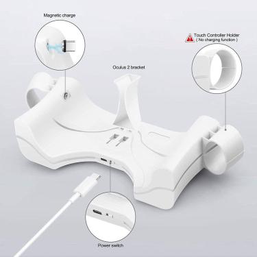 Imagem de Conjunto de base de carregamento para Oculus Quest 2, JOYTORN Oculus