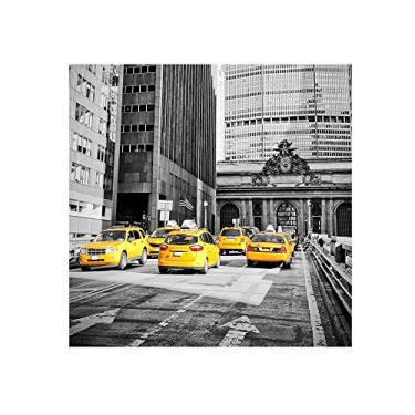 Imagem de Placa New York Taxi 25X25cm Kapos Preto