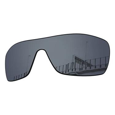 Imagem de Well-aimed Lentes de substituição compatíveis com óculos de sol Oakley Batwolf OO9101 - Preto irídio polarizado