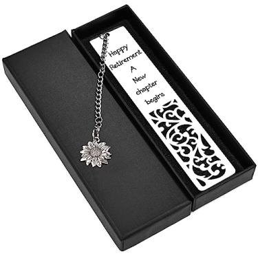 Imagem de Quimoy Marcador de livro Happy Retirement para mulheres, presente de aposentadoria para mulher, colega de trabalho, chefe, chefe, amigas, professora aposentada, enfermeira, presentes de despedida para