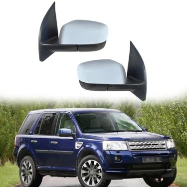 Imagem de Conjunto de espelho lateral adequado para Land Rover Freelander 2011-2015 2011-2015 Substituição do espelho lateral de reposição para ajuste de lente do espelho retrovisor, dobra elétrica, aquecimento