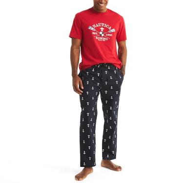 Imagem de Nautica Camiseta feminina estampada para dormir, Tango Red, XXG