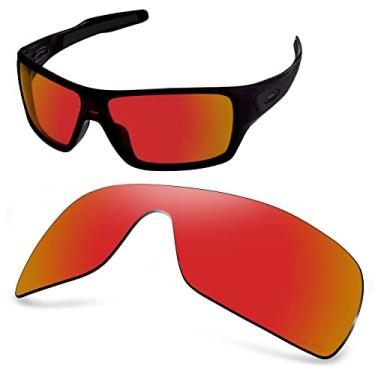 Imagem de AOZAN Lentes de reposição polarizadas ANSI Z87.1 para óculos de sol Oakley Turbine Rotor OO9307 - Electric Crimson